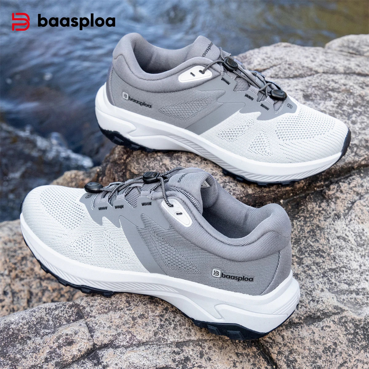 👟 Baasploa Ανδρικά Παπούτσια Πεζοπορίας – Καλοκαίρι 2025 Mesh Breathable Outdoor Sneakers 🌿🏞