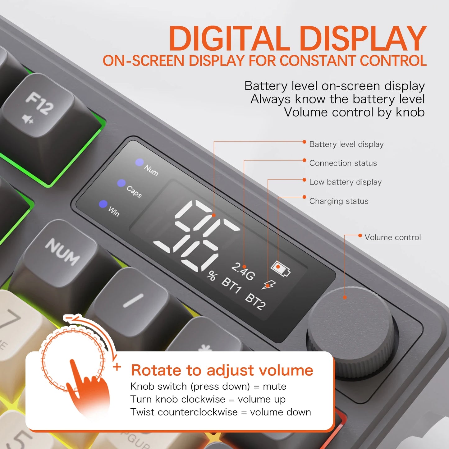 ⌨️🖱️ FREEWOLF M96 Wireless Keyboard & Mouse Set – Smart Screen, Dual Mode, Multi-Device & Εργονομία σε νέα διάσταση! 🔥💡
