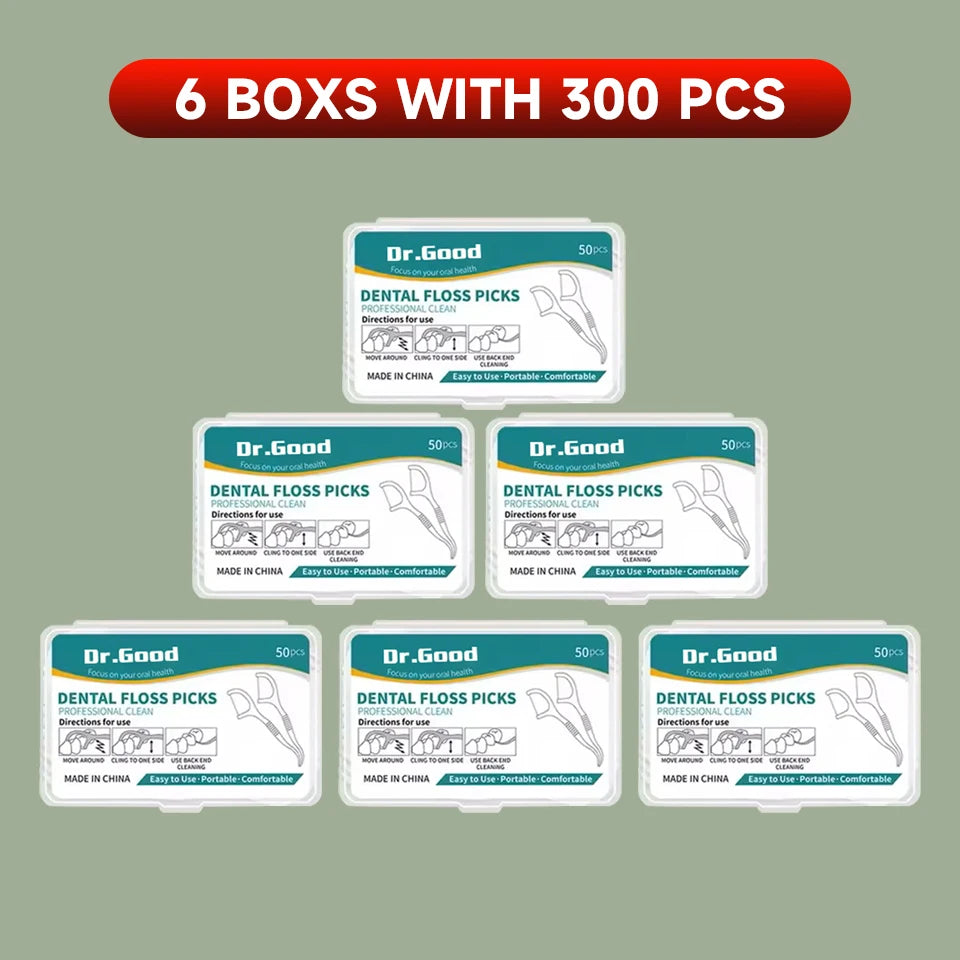 🦷 Dental Floss Sticks – 50/150/300/600/1000 Τεμάχια – Οδοντικό Νήμα Μίας Χρήσης για Στοματική Υγιεινή