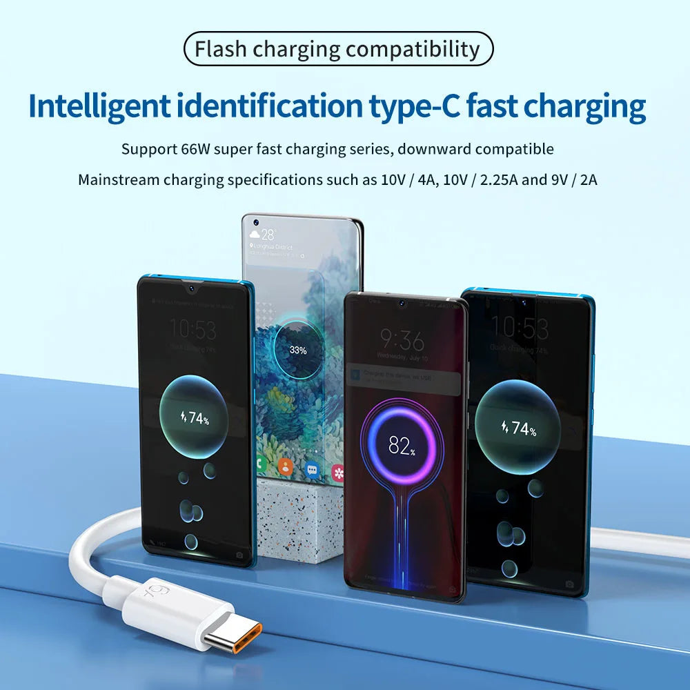 ⚡🔌 NNBILI Σετ 3 Καλώδια USB Type-C – Super Fast Charging 6A 📱 Για Samsung, Huawei, Xiaomi, Redmi