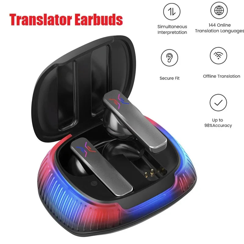 🎧🌍 Original 74 Languages Translator Earbuds – Μετάφραση σε πραγματικό χρόνο, στα αυτιά σου! 🎧🌍