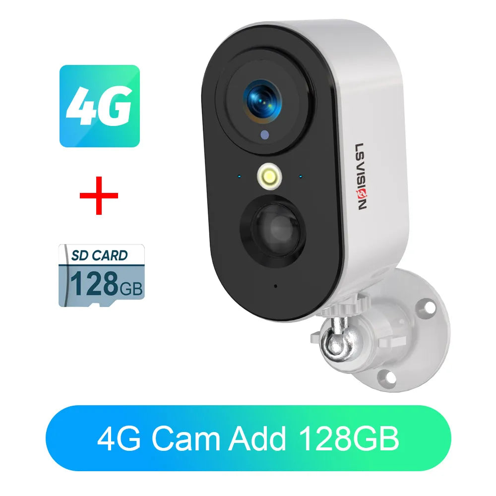 📹🔒 LS VISION 2K 5MP 4G SIM & WiFi Κάμερα Ασφαλείας με Μπαταρία 5200mAh Απόλυτη προστασία οπουδήποτε & οποτεδήποτε – χωρίς καλώδια, χωρίς όρια! 🚀