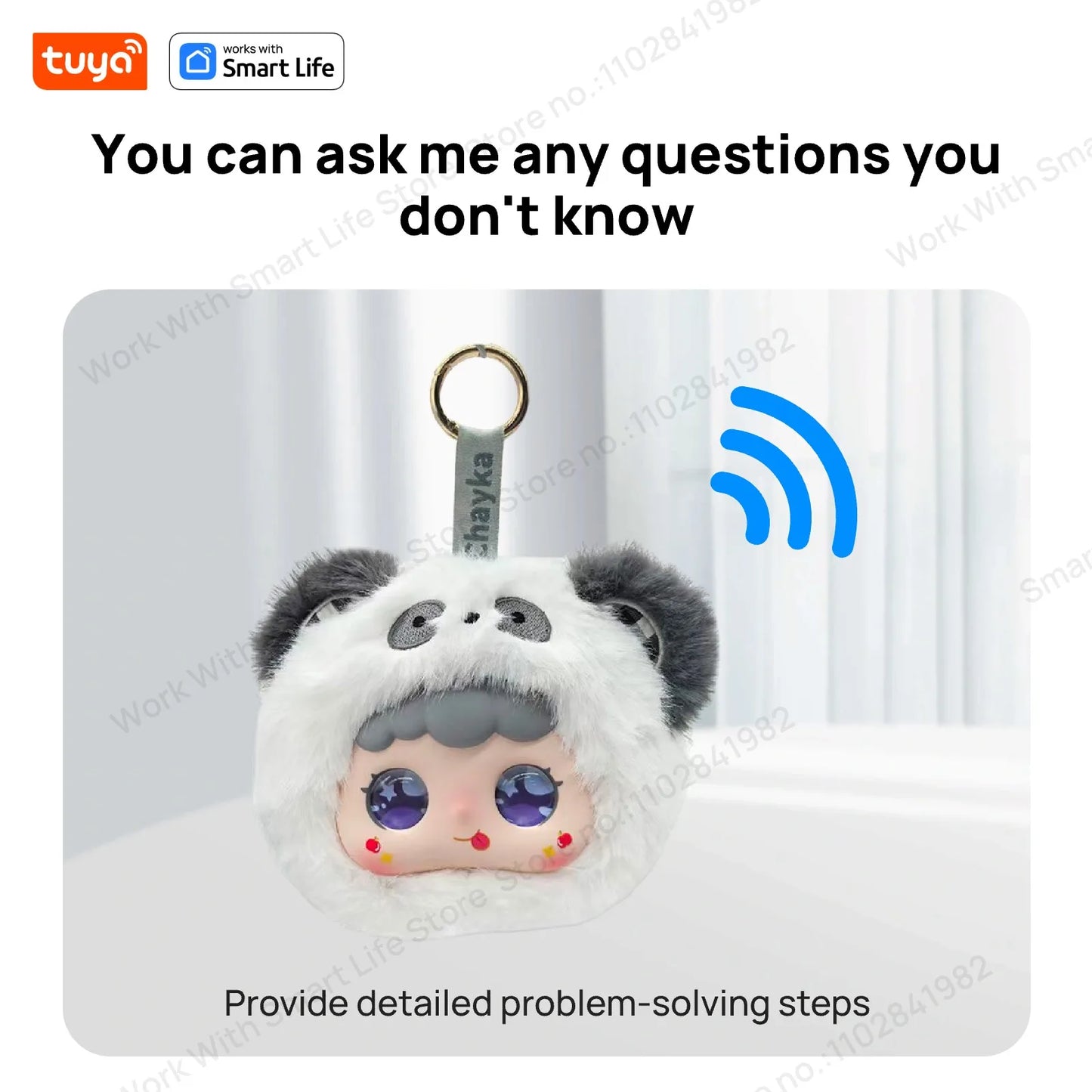 🤖 Tuya Smart AI Plush Robot – LED Μάτια | Φωνητικός Έλεγχος | Διαδραστικό Παιχνίδι για Παιδιά & Smart Home