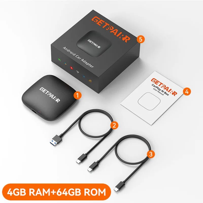 🚗📱 GetPairr P1 CarPlay AI Box – Android 13 Wireless Upgrade for Your Car! 📱🚗