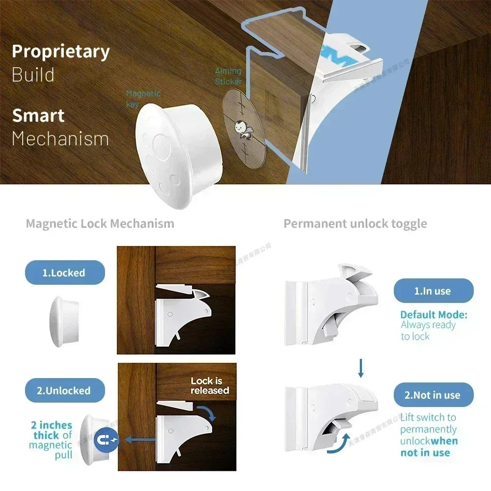 🔒👶 Child Safety Magnetic Lock – Απόλυτη Προστασία για Μωρά & Παιδιά 🎯
