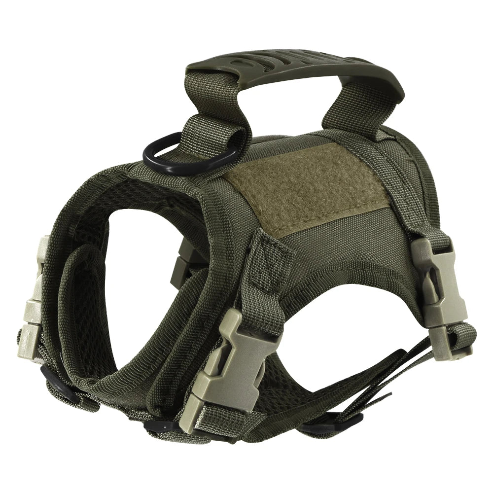 🎖️🐾 Tactical Puppy Harness & Leash – Σαμαράκι Ειδικού Τύπου για Μικρούς Σκύλους & Γατάκια 🐶🐱 Στιβαρό, ρυθμιζόμενο και άνετο – για εκπαίδευση, βόλτες & περιπέτεια!