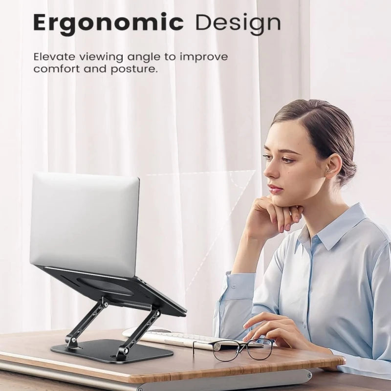 📱💻 Phone & Tablet Adjustable Stand – Αλουμινένια Αναδιπλούμενη Βάση έως 17’’ 🎯