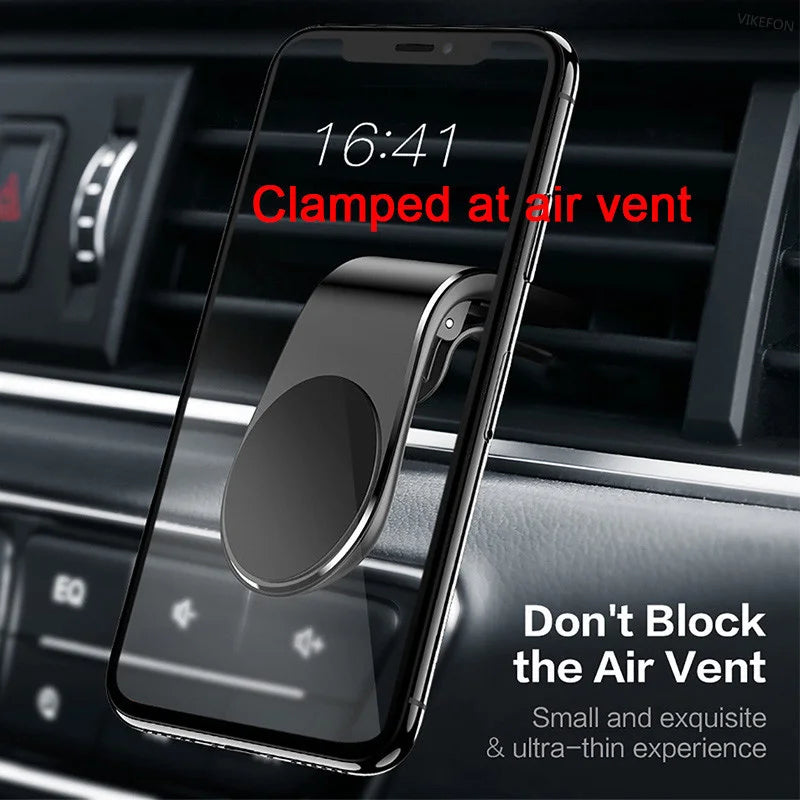 🚗🧲 Μαγνητική Βάση Κινητού για Αυτοκίνητο – Air Vent Clip 📱 Στήριγμα GPS για iPhone, Samsung, Xiaomi, LG