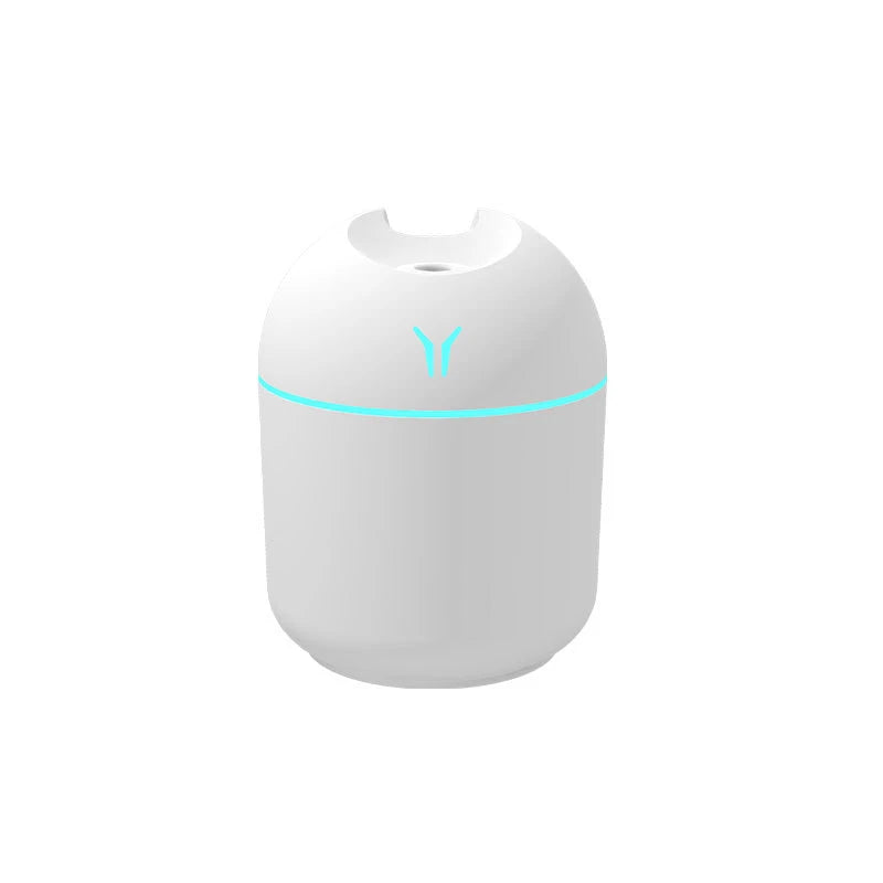 💧🌙 Mini Ultrasonic Air Humidifier 250ML – USB Aroma Diffuser με Ρομαντικό Φως ✨ Ιδανικό για Σπίτι & Αυτοκίνητο
