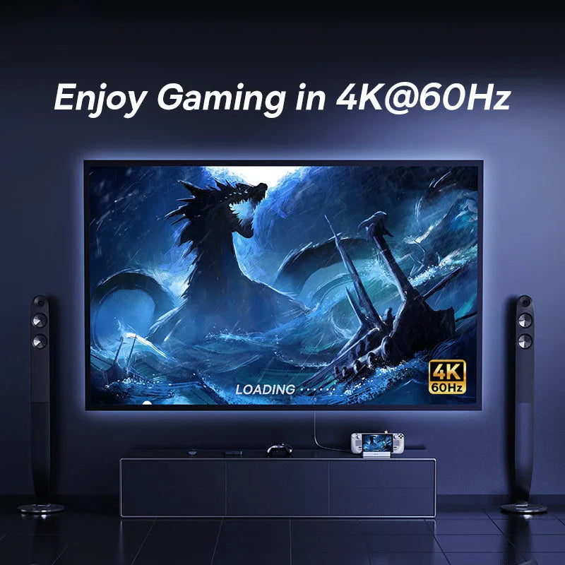 🎮🔌 Baseus USB-C Docking Station 6-in-1 – 4K@60Hz HDMI | Gigabit Ethernet | USB Hub