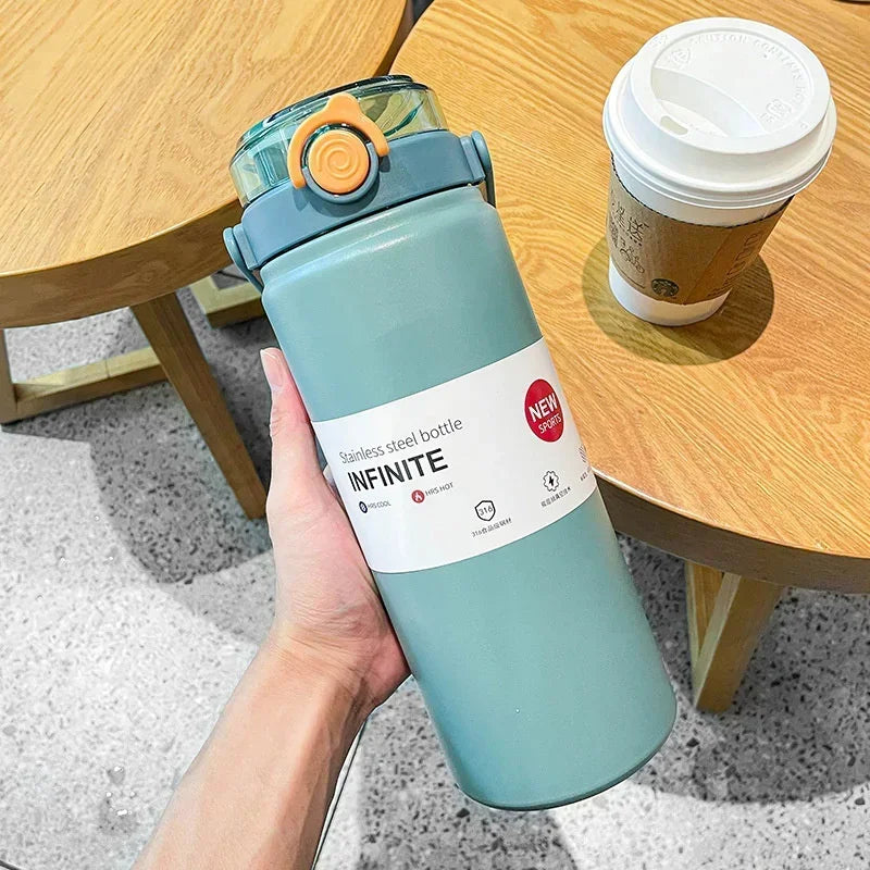 🥤✨ Μεγάλης Χωρητικότητας Θερμός με Καλαμάκι – Ζεστά & Κρύα Ποτά Όλη Μέρα! ✨🥤