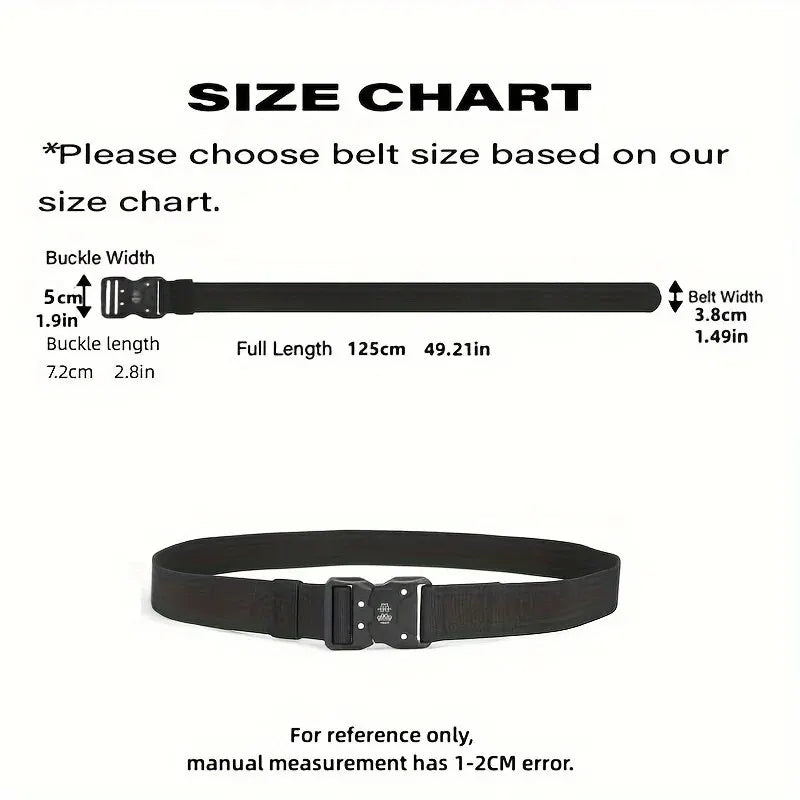 👖⚡ Tactical Ζώνη με Quick Release – Unisex Casual Outdoor Belt 🎯 Ελαστική Ζώνη Εκπαίδευσης & Καθημερινής Χρήσης