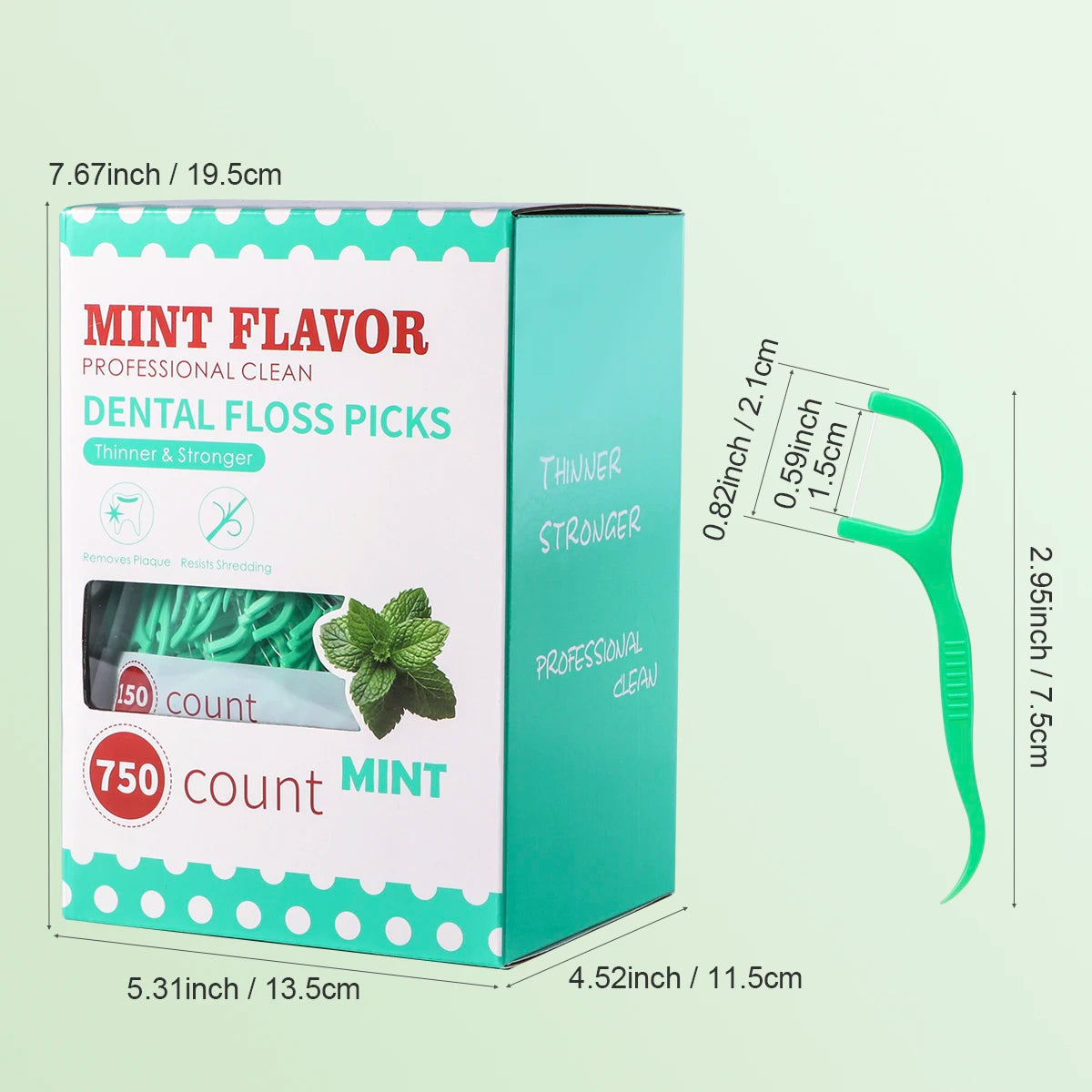 🌿🦷 Mint Dental Floss Stick – Οδοντικό Νήμα με Γεύση Μέντας για Βαθύ Καθαρισμό