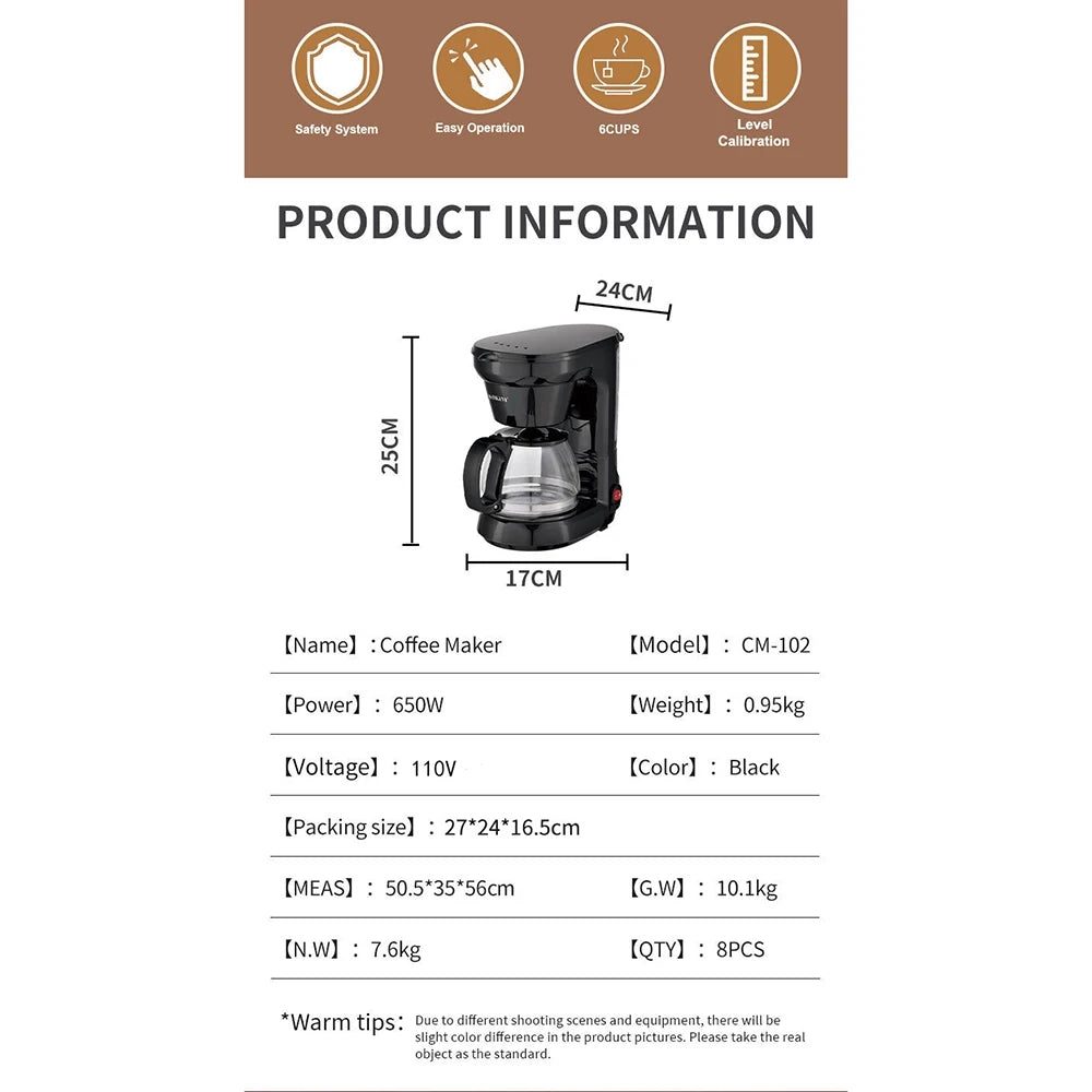 ☕⚡ Electric Drip Coffee Maker – Μικρή, Πρακτική & Οικολογική! ⚡☕ Compact Electric Coffee Maker with Reusable Filter