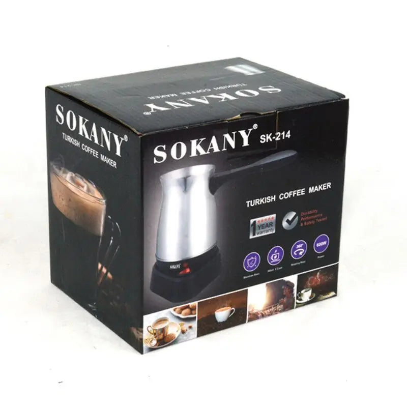 ☕⚡ Ηλεκτρική Καφετιέρα Moka 600W – Πρακτική & Πολυχρηστική! ⚡☕ 600W Electric Coffee Maker – 500ml Detached Italian Moka Pot