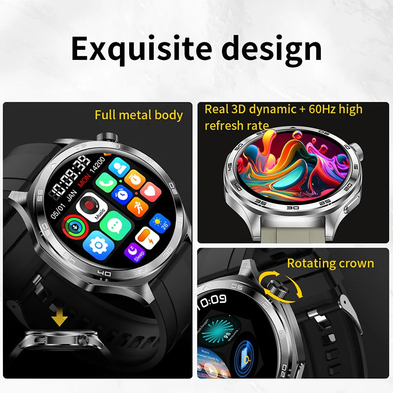 ⌚ GEJIAN Men’s 5.4 Smart Watch – Κομψότητα, Δύναμη & Λειτουργικότητα στον Καρπό σου! ⌚