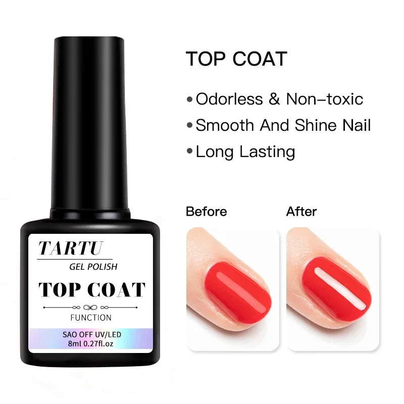 💅✨ Functional Gel Nail Art Set 8ml – Base Coat, Diamond Top & Matte Top 🌟