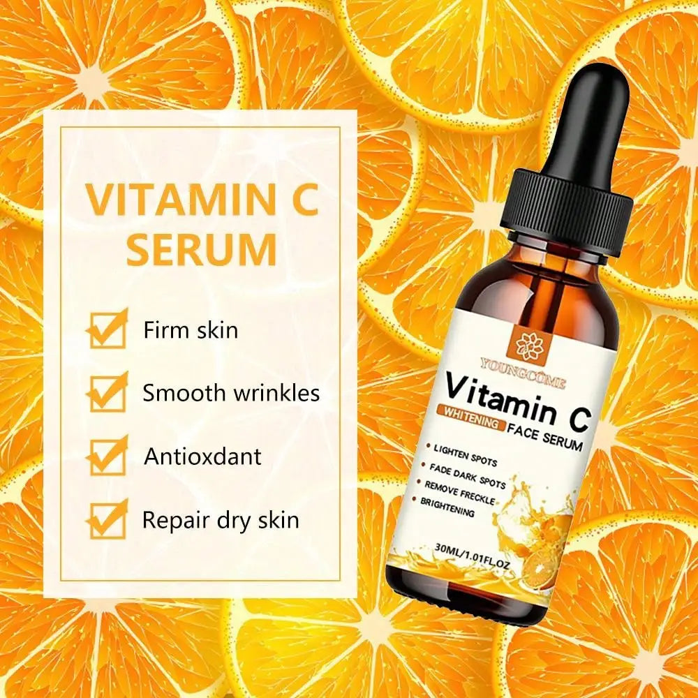 🍊 Vitamin C Facial Essence 30ml – Ενυδάτωση, Αντιγήρανση & Λάμψη