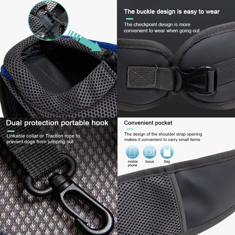 🎒🐾 Pet Carrier Sling Bag – Φορητή Τσάντα Ώμου για Μικρούς Σκύλους & Γάτες 🐶🐱 Ιδανική για βόλτες, ταξίδια και καθημερινές εξορμήσεις – με στυλ & άνεση!