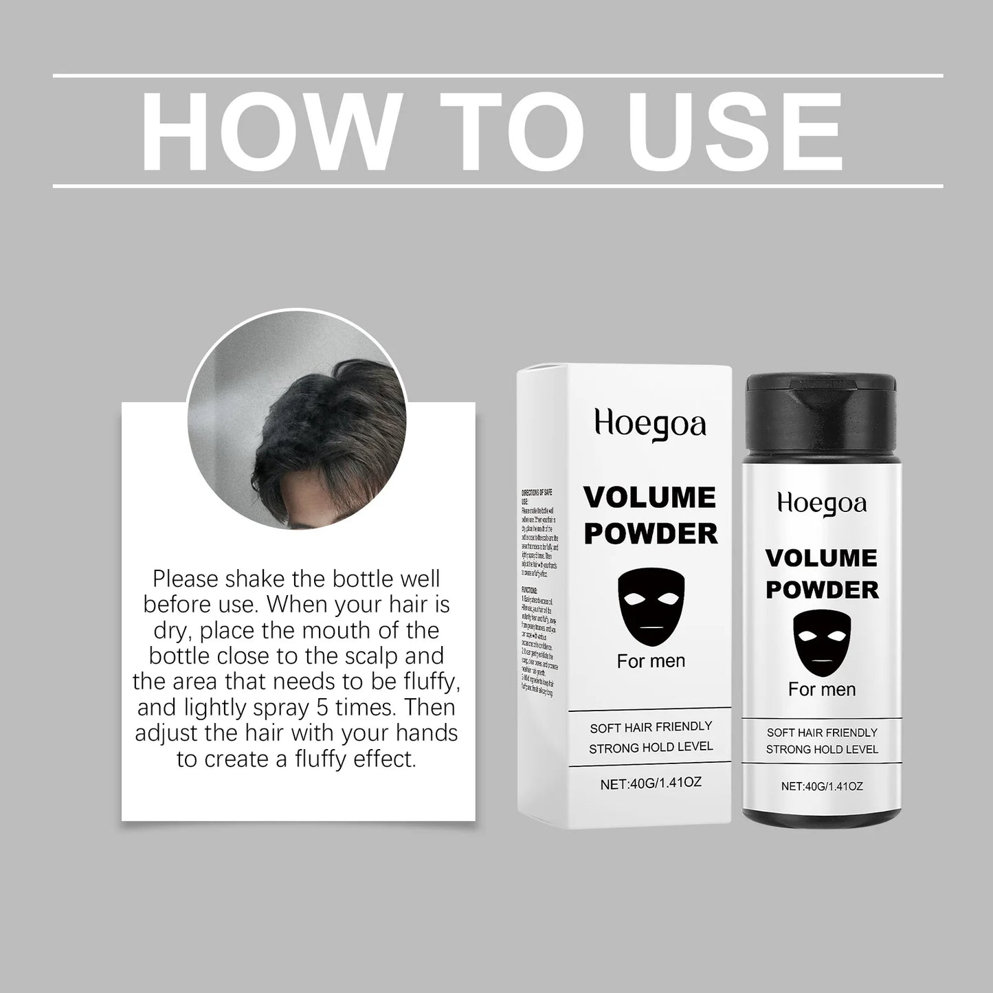 💨✨ HOEGOA Volumizing Hair Powder – Ανόρθωση, Έλεγχος Λιπαρότητας & Άμεσο Φούσκωμα Μαλλιών 🎯