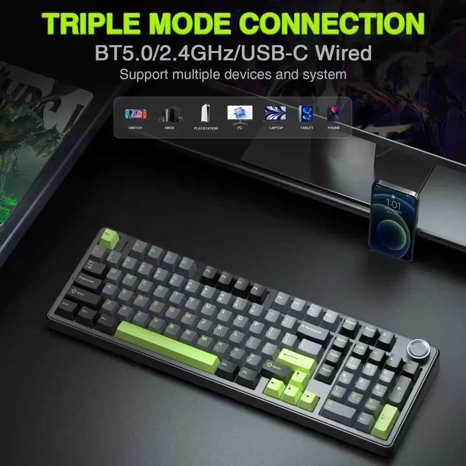 ⌨️🎮 AULA F99PRO Gaming Keyboard – Pro-Level Εμπειρία Πληκτρολόγησης με 3 Τρόπους Σύνδεσης & Gasket Design!