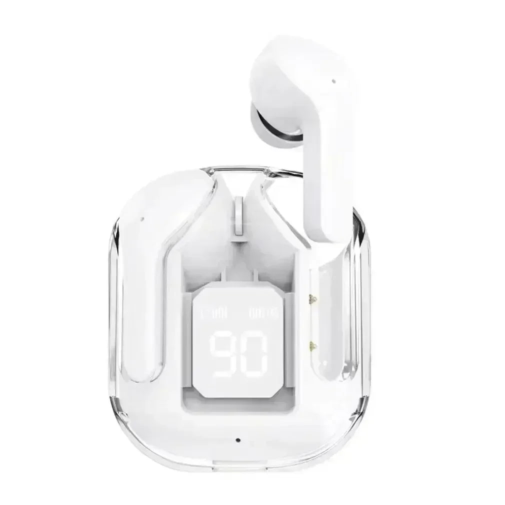 🎧✨ Original T2 Transparent TWS Bluetooth Earbuds – Bluetooth 5.3, HiFi Ήχος & LED Power Display