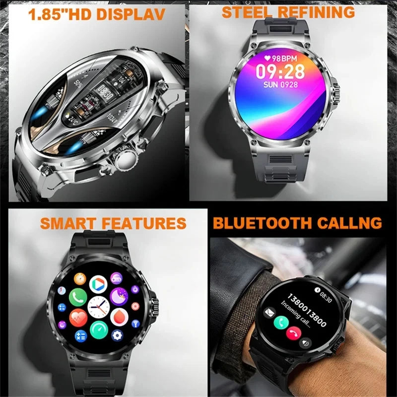 ⌚ New 1.85” Ultra HD Smart Watch – Δύναμη, GPS & Στυλ στον Καρπό σου! ⌚