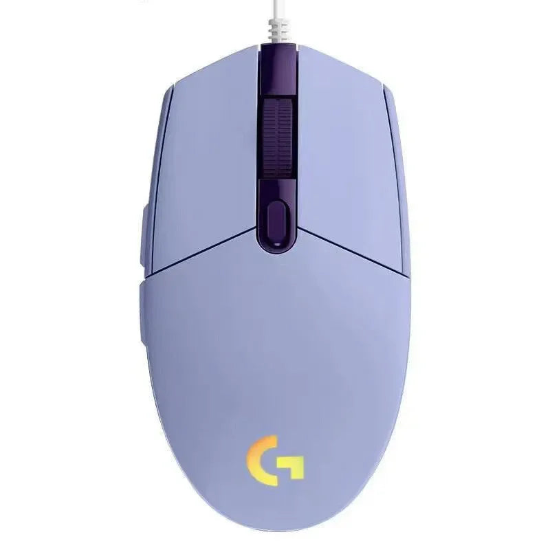 🎮 Logitech G102 RGB Wired Gaming Mouse – 8000 DPI, Rainbow Light Effects, USB για PC/Mac 💡 Ακρίβεια, στυλ & αξιοπιστία Logitech – ιδανικό για gamers & creators