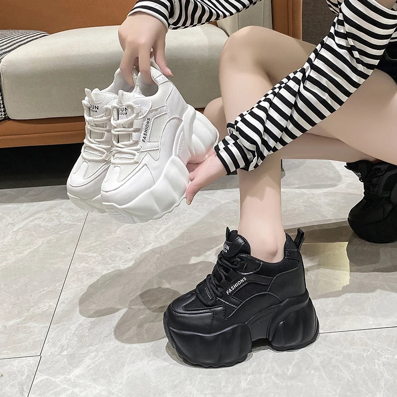 ✨👟 Γυναικεία Sneakers με 11CM Πλατφόρμα – Στυλ & Άνεση σε Νέα Ύψη 👟✨