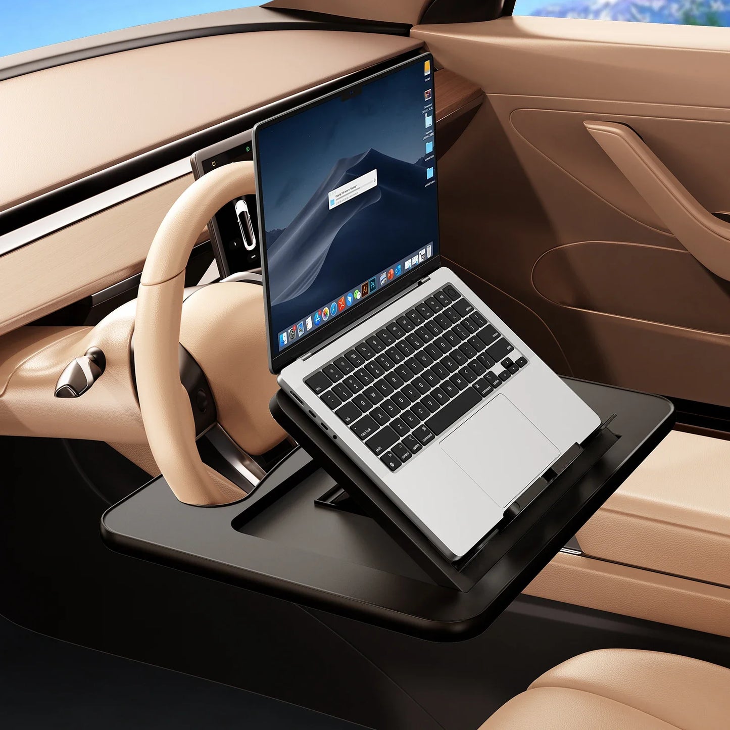 🚗💻 Oatsbasf Car Laptop Desk – Φορητό & Αναδιπλούμενο Τραπέζι για Τιμόνι 🎯