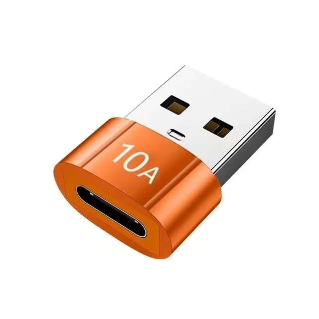 🔌⚡ USB A → USB-C OTG Adapter – 10A/6A Fast Charge & USB 3.0 Data Converter 🎯