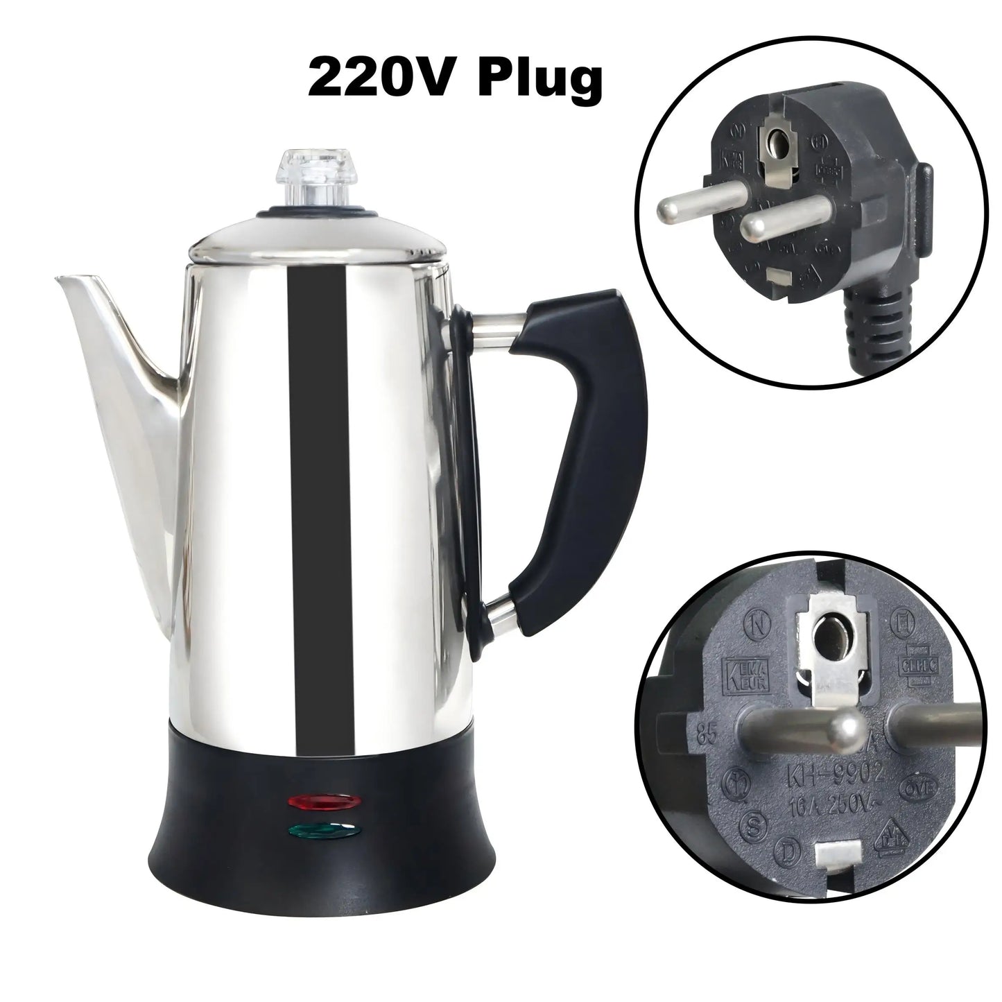 ☕⚡ Ηλεκτρική Καφετιέρα Percolator 1.8L – Για 12 Κούπες Αρωματικού Καφέ! ⚡☕ SOTECH Electric Coffee Percolator