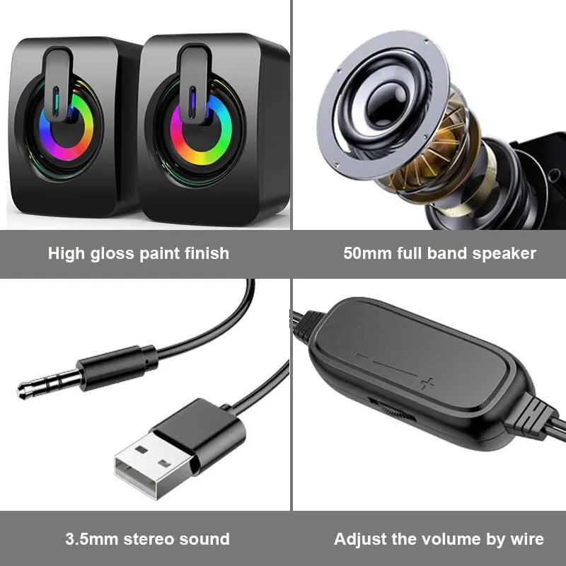 🔊 Mini Bluetooth & USB Ηχείο για PC, Laptop & Desktop – Το μικρό ηχείο με μεγάλη δύναμη ήχου!