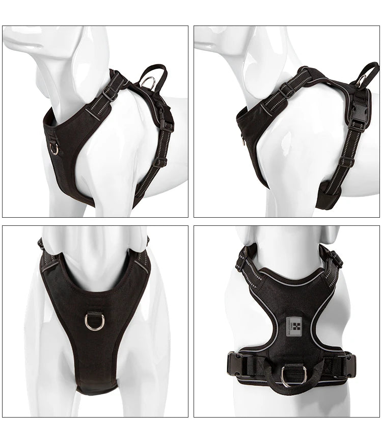 🐾✨ Personalized No-Pull Dog Harness – Αντανακλαστικό, Άνετο & Ρυθμιζόμενο 💪🐶 Περίπατοι χωρίς τράβηγμα, με στυλ και ασφάλεια – για κάθε μέγεθος σκύλου!