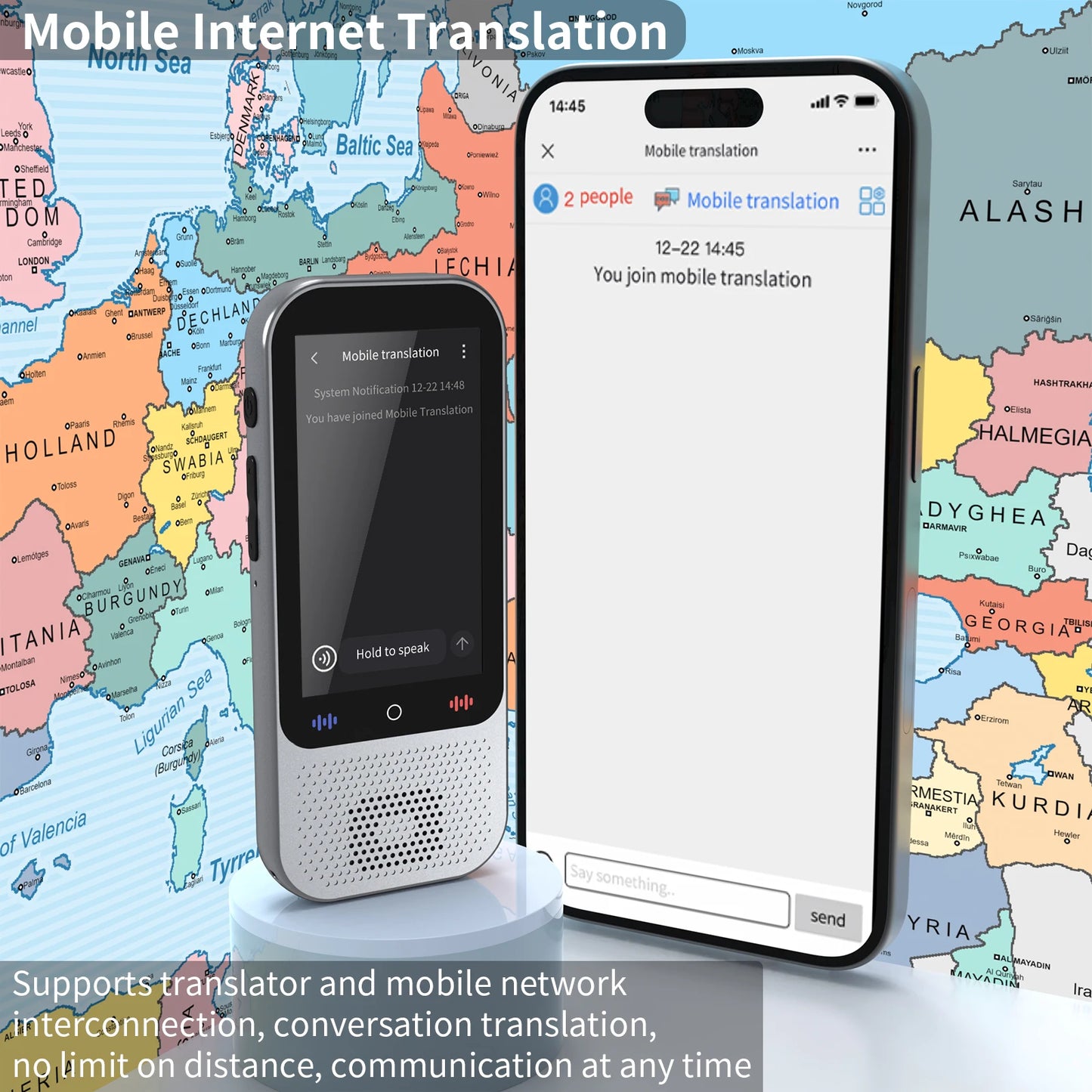 🌍💬 AI Translator Device – Μετάφραση 138+ Γλωσσών με ChatGPT 🌍💬