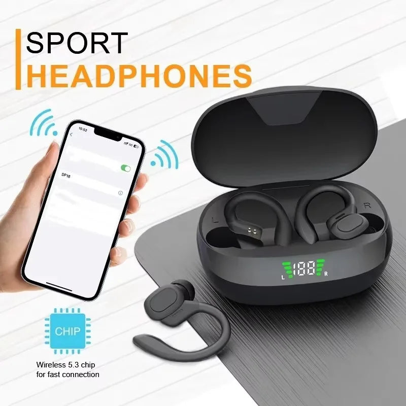 🎧🔥 Wireless Sports Earbuds – HiFi Ήχος, Αδιάβροχα & Άνεση σε Κάθε Κίνηση! 🔥🎧 Original TWS Earphones | Bluetooth 5.1 | Ear Hook Design | Waterproof & Noise Cancelling
