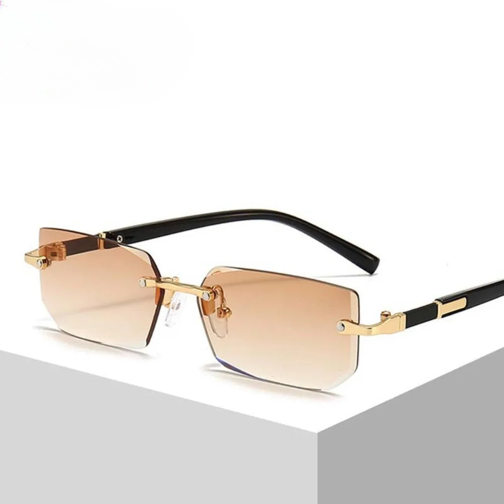 🕶️🌊 Retro Korean Γυαλιά Ηλίου – Frameless Gradient Shades ✨ UV400 Προστασία για Παραλία, Οδήγηση & Ταξίδια