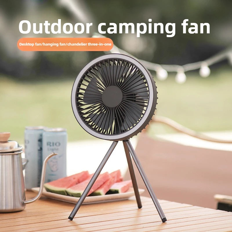 🌀🔋 Φορητός Ανεμιστήρας Camping με LED & Power Bank – 2 σε 1 για Δροσιά & Φωτισμό! 🔋🌀 Rechargeable Camping Fan with LED & Power Bank