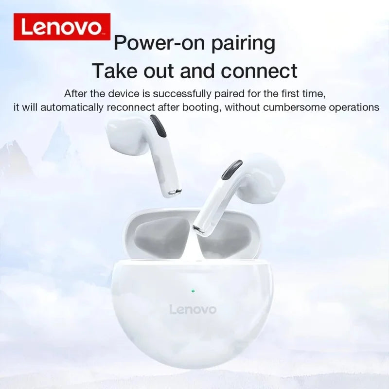 🎧 Lenovo LivePods HT38 – TWS Ασύρματα Bluetooth Ακουστικά με Μικρόφωνο & 9D Stereo Ήχο