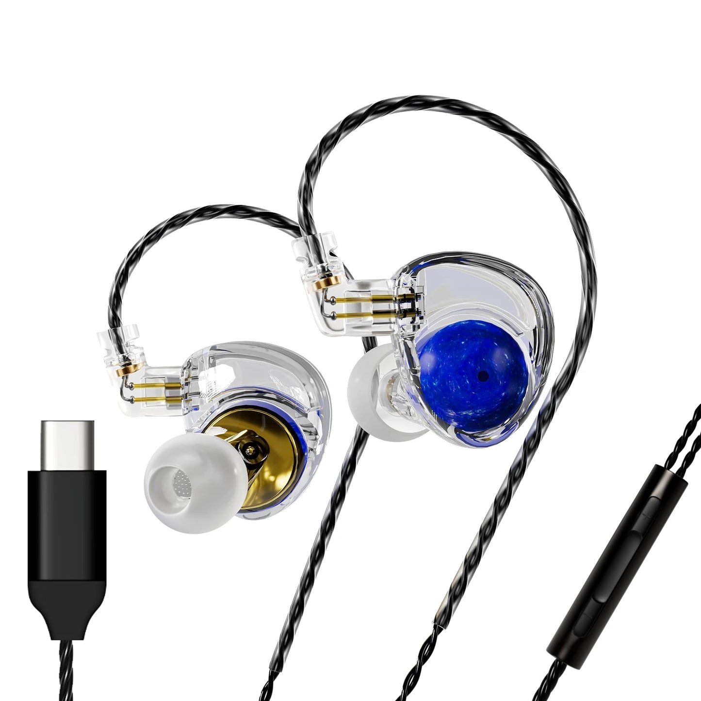 🎧 ND Planet – Ενσύρματα In-Ear HIFI Ακουστικά με 12mm Διπλό Μαγνητικό & Διπλό Θάλαμο Διάφραγμα Επενδυμένο με Βηρύλλιο