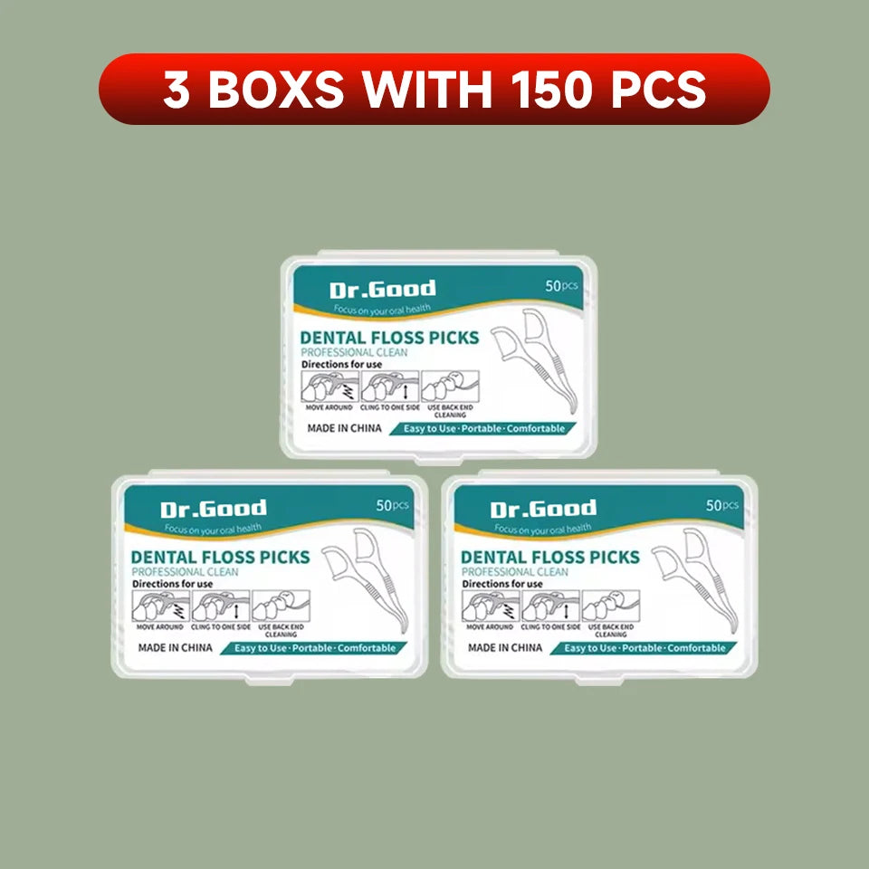 🦷 Dental Floss Sticks – 50/150/300/600/1000 Τεμάχια – Οδοντικό Νήμα Μίας Χρήσης για Στοματική Υγιεινή