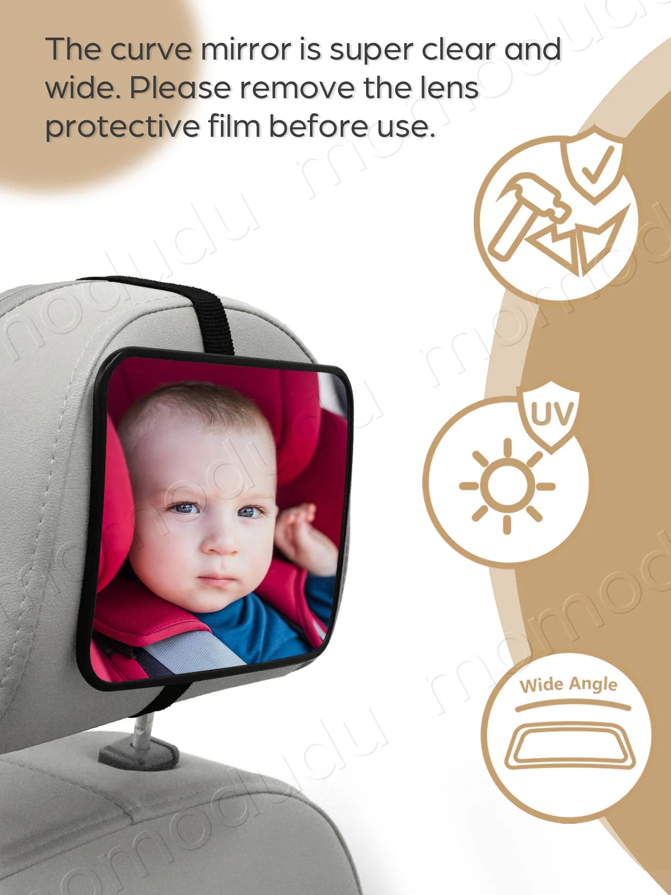 👶🚗 Baby Car Mirror – Αντιθραυστικός Καθρέφτης Αυτοκινήτου για Μωρά 🎯