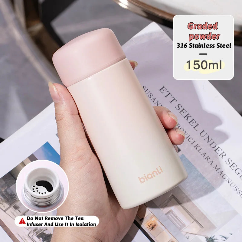 🥤 Mini Θερμός Κούπα 150ml | 304 Stainless Steel Travel Tumbler – Vacuum Insulated Portable Thermos Cup