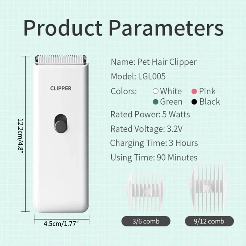 ✂️🐾 Electric Dog Hair Clipper – Επαναφορτιζόμενη Κουρευτική Μηχανή για Κατοικίδια 🔋🐶 Αθόρυβη, φορητή και αποτελεσματική – για άνετο και stress-free κούρεμα στο σπίτι!