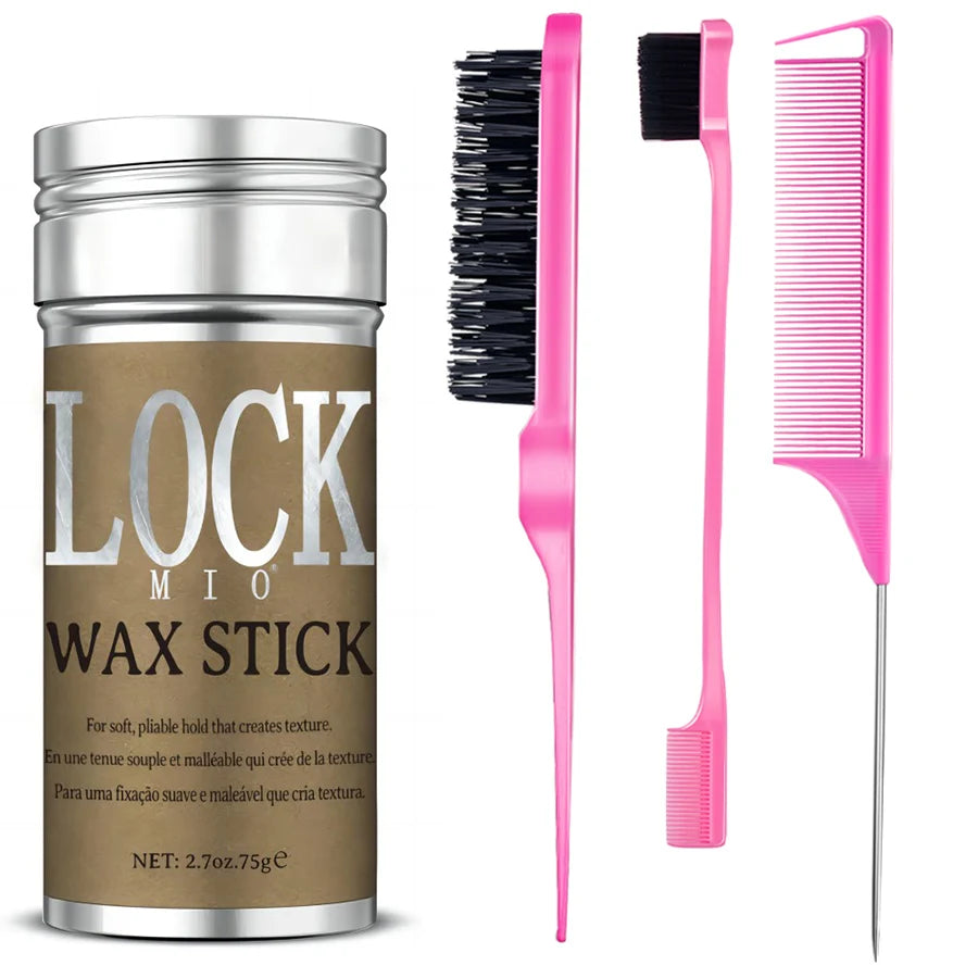 💇♀️✨ LOCKMIO Hair Wax Stick – Αντιφριζ & Σταθερό Κράτημα για Γυναίκες & Παιδιά 🎯