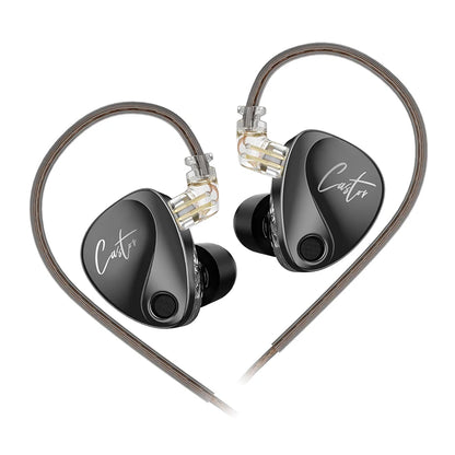 KZ Castor Harman Target Hi-Fi In-Ear Headphones with Dual Dynamic Drivers & Adjustable Tuning