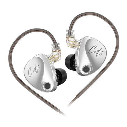 KZ Castor Harman Target Hi-Fi In-Ear Headphones with Dual Dynamic Drivers & Adjustable Tuning