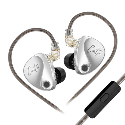 KZ Castor Harman Target Hi-Fi In-Ear Headphones with Dual Dynamic Drivers & Adjustable Tuning