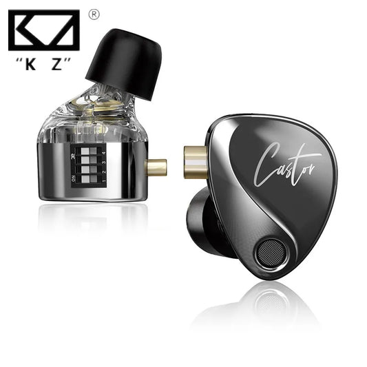 KZ Castor Harman Target Hi-Fi In-Ear Ακουστικά με Dual Dynamic Drivers & Ρυθμιζόμενο Tuning