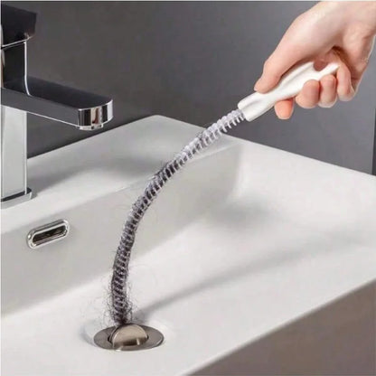 🌀🛁 Βούρτσα Καθαρισμού Σωλήνων & Σιφωνιών – Ευέλικτη Σπιράλ Βούρτσα για Απομάκρυνση Μαλλιών ✨